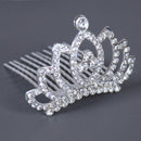 Kids Girls Princess Hair Comb Party Crown Headband Crystal Hair Accessory OZ