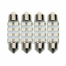 4 x 36mm 8-SMD 1.5" 3528 LED Red Festoon Dome Light DE3423 6411 6413