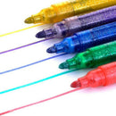 5Pcs Magic Glitter Marker Pen Bright Sparkling Color Painting Drawing Stationery