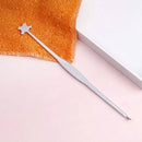 Silvery stainless steel sound post setter for violin repair tool frets hook  â„–[