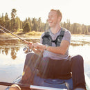 Multi-pocket Outdoor Fishing Vest Breathable Adjustable Waistcoat (Grey) A