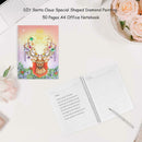 DIY Christmas Elk Special Shaped Diamond Painting 50 Pages A4 Notebook Gift
