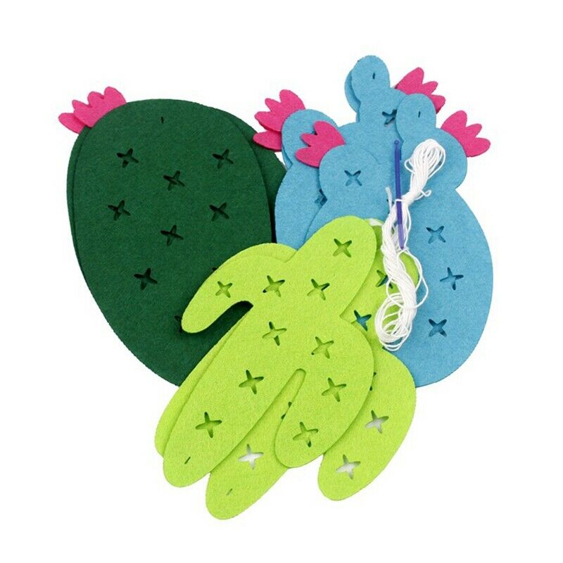 1 set Non-woven Fabric Cactus Garland Banner Flag Bunting Garland Party Fav Y9D6