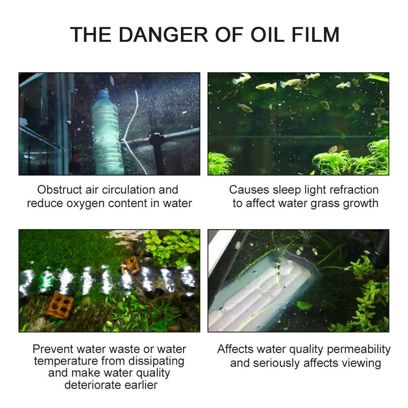 Fish Tank Aquarium Filter Oil Film Remover Keep Clear Practical Surface