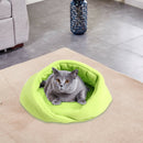 Warm Fleece Pet Sleeping Bag Nest Soft Kennel Cats Dog Bed House (Green L) A