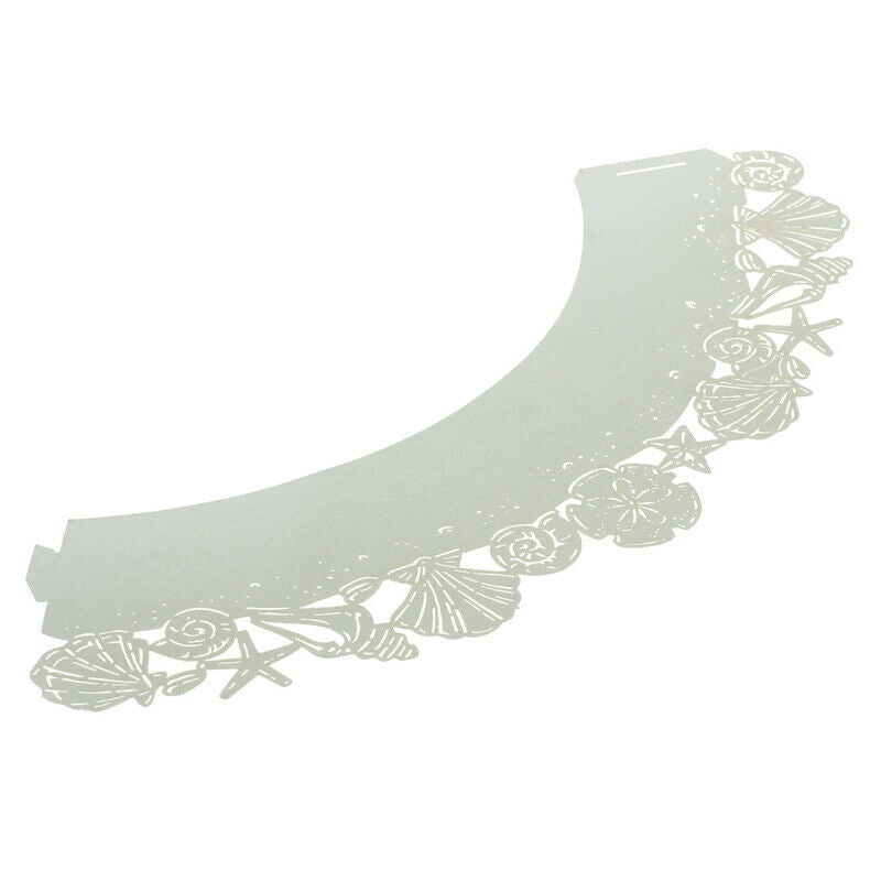 10 Pcs Sea shells cupcake wrappers(Ivory)