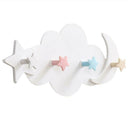 Plastic Star Cloud Hook Clothes Storage Hanger Rack Wall Kid Bedroom Decor