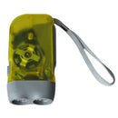 Torch Flashlight Dynamo 2 White LEDs For Camping J1Q4