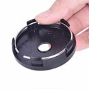 2x 60x58mm Universal Carbon Fiber Surface Auto Wheel Center Hub Cap Cover Black-