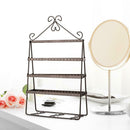 Stud Earrings Display Rack Jewelry Holder Stand Bracelet Organizer Showcase