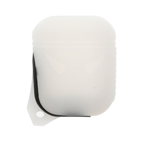 New Silicone Cover Skin Case w/ Anti-lost Carabiner for AirPods White