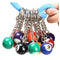 16x billiard ball key chain key ring S9U7