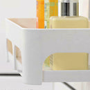 Bathroom Shelf With Suction Rack Shower Wall Organizer Storage Kitchen Rack
