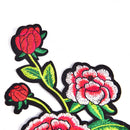 1Pair Patches For Clothing Multicolor Rose Flower Embroidery Patches For ClothFT