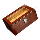 3 Grids Wooden Watch Display Case Jewelry Collection Storage Holder Boxes