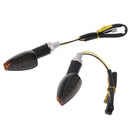 2Pcs Universal motorcycle 14 LED turn signal indicators blinker light yel ME