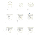 3 IN 1 Ultrasonic Washing Mini  Machine Personal Turbo Rotating Clothes Washer