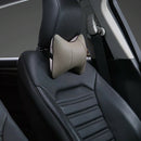 2pcs PU Leather Car Neck Pillow All Season Auto Neck Rest Universal (Grey)