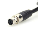For TV Logic Monitor 4pin Mini XLR to D-tap Coiled Spring Power Cable 3 Pack