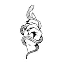 2 sets Waterproof Flower Tattoo Stickers New Teens Women Black And White  VWI