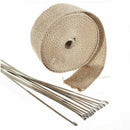 10Pcs 17.7" Stainless Steel Locking Cable Ties For Exhaust Pipe Header Wrap