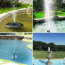 LED Lights Solar Powered Fountain Water Pump Night Bird Floating Garden S1L2