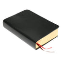 Black Artificial Leather A6 Paper Size Notebook Portable Blank Notebook Diary