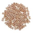 100x Wooden Empty Thread Spools for Sewing Craft Wire Ribbon Floss 14mmx12mm