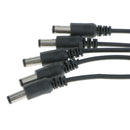 3pcs 5 Port Power Cable DC 12V Power Supply Adapter for CCTV Camera DVR