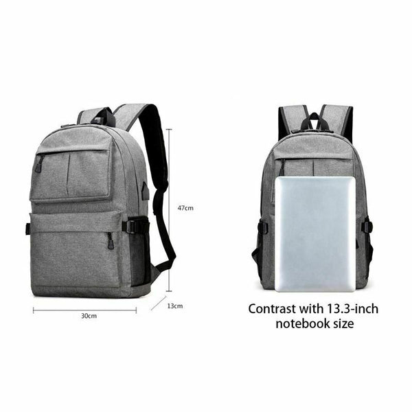 Travel Laptop Backpack Fit 15.6 Inch Laptop Oxford Cloth with USB Charging  C9P5
