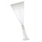 2pcs Patio Door White Chiffon Sheer Curtain Bedroom