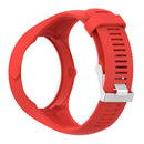 Silicone Wrist Band Strap Holder with Clasp for Polar M200 Sport Watch Red