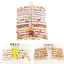 5x Anti slip Hook Sponge Cotton Satin Padded Clothes Suit Dress Rack Hangers