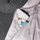 Lovely Cat Fish Mermaid Collar Pins Badge Corsage Cartoon Brooch Jewelry Gift