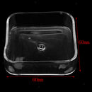 2x High Quality Aquarium Clear Shrimp Feeding 300mm Tube and Square Food Dish