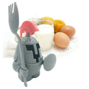 Boiled Egg Cup Holder Egg tray With Holding a Spoon Knight in Shining Armour BX