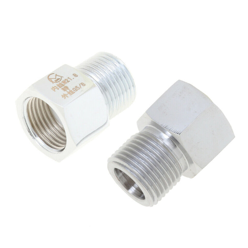 2pcs Aquarium Tank Cylinder Adapter Converter for Co2 Regulator (G5/8 to W21.8