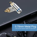 1 Pair Audio Connector Earphone Adapter HiFi Cable 2Pin Jack Socket 0.78mm Plug