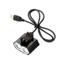 2400LM Double LED Built-in Rechargeable USB Bike Bicycle Head Light Waterproof