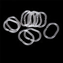 12pcs Plastic Clear C Type Bathroom Shower Curtain Liner Hook Hooks Rings FT