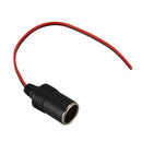 Car Charger Power Cigarette Lighter Female Socket Black w Cable C7Z8