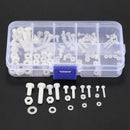 150Pcs M2 M2.5 M3 M4 M5 Nylon Hex Screw Bolt Nut Standoff Assortment Spacer