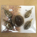 5 Method Feeder 15g 20g 25g 35g +Sinker Quick Release Mould Set Carp Fishin P3Z6