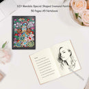 DIY Peafowl Special Shaped Diamond Painting 50 Pages A5 Notepad Notebook