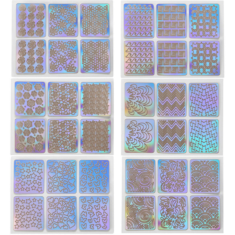 24pcs Nail Art Stickers Waterproof Salon Nail Beauty Trandfer Decoration