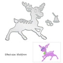 Christmas Deer Cutting Dies Stencil DIY Scrapbooking Album Paper Card