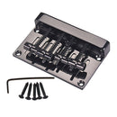 Tremolo Hardtail Bridge Tailpiece for Electric Bass Replacement Black