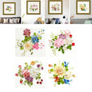 4pcs Ribbon Embroidery Kit DIY Wall Decor  Work Embroidery Frameless