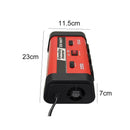 200W DC 12V To 110V Easy Install ABS Transform AC Converter Car Power Inverter