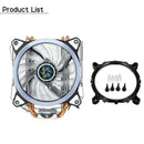 Cpu Cooler 4 Heatpipes 3Pin 120Mm Led Rgb Fan Silent For Lga 775/115X//1366